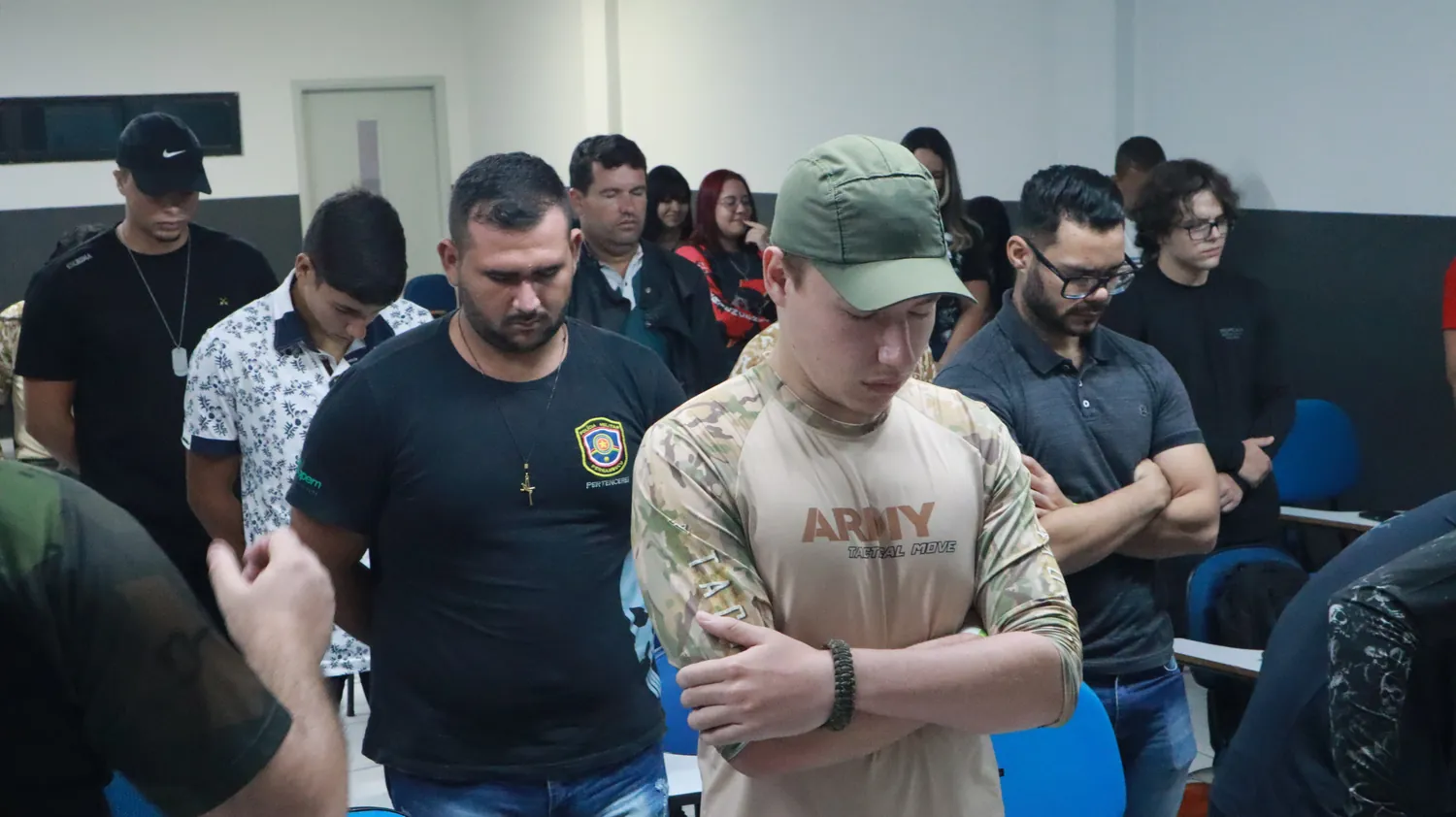 Tropa reunida na sede do CPPEM
